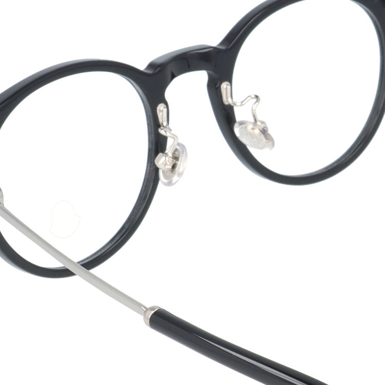 モンクレール メガネフレーム ブルーライトカット 老眼鏡 伊達メガネ アジアンフィット MONCLER ML5115-D 001 46 オーバル ユニセックス メンズ レディース モンクレール メガネフレーム MONCLER 艶あり
