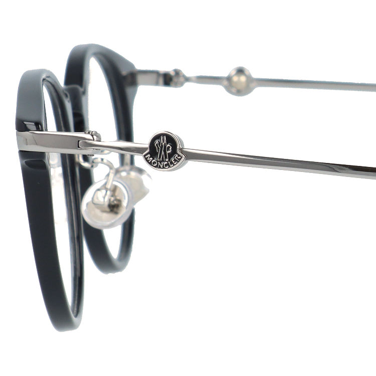 モンクレール メガネフレーム ブルーライトカット 老眼鏡 伊達メガネ アジアンフィット MONCLER ML5115-D 001 46 オーバル ユニセックス メンズ レディース モンクレール メガネフレーム MONCLER 艶あり