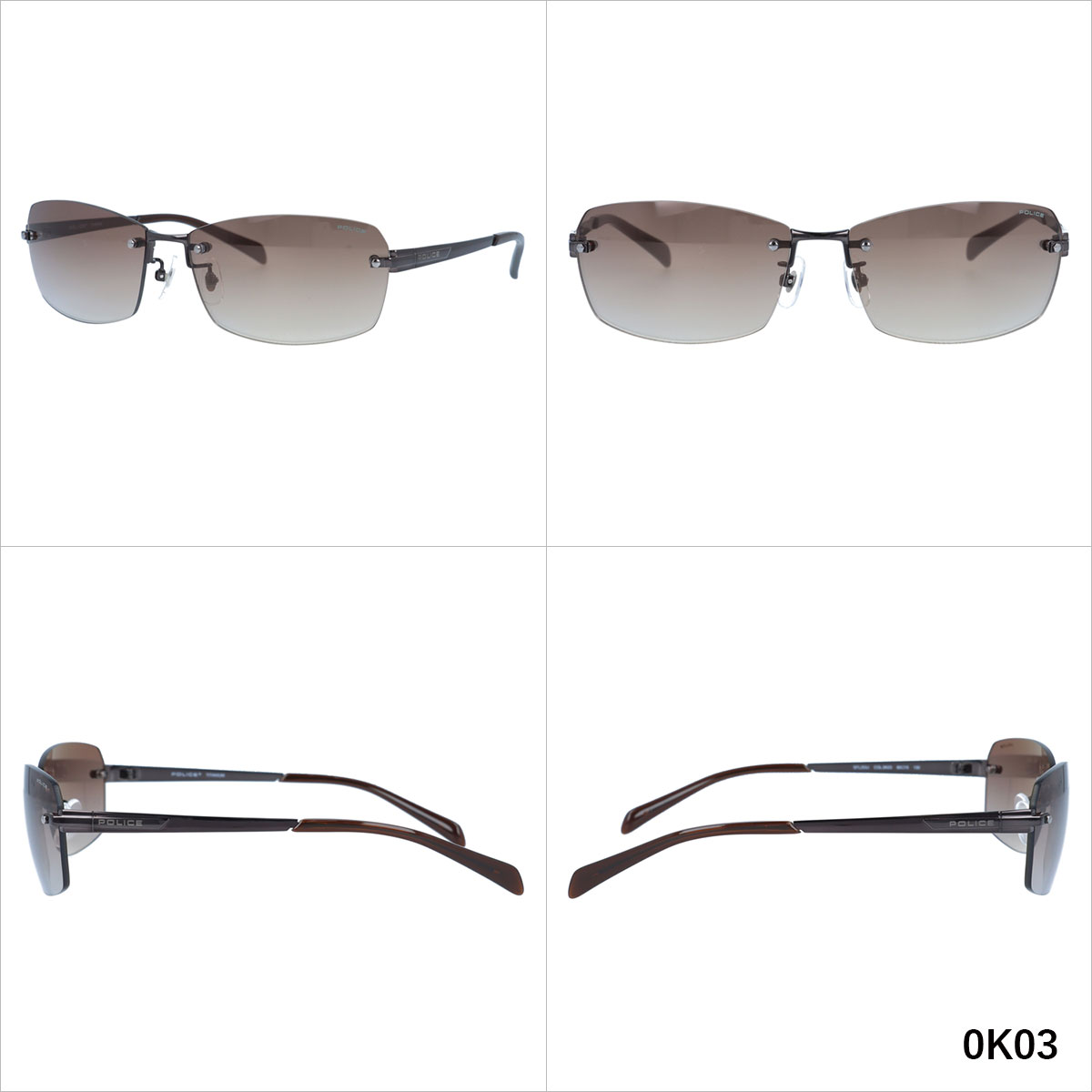 POLICE（ポリス） サングラス 国内正規品 メンズ POLICE SPL269J 0K03