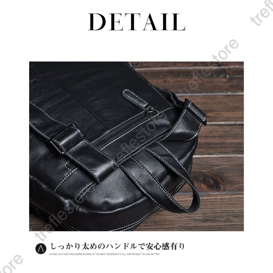 リュック　メンズ　リュックサック 本革　牛革　デイパック　ビジネス　バックパック　レザー　通勤通学　旅行　出張　アウトドア　自転車鞄　カバン　_13