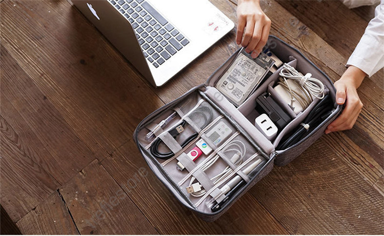 ガジェットポーチ ケーブル収納 OA小物 収納ポーチ PC周辺機器整理 旅行 トラベル モバイル 収納バッグ マルチポーチ ケース バッテリー 充電器収納 |  | 08