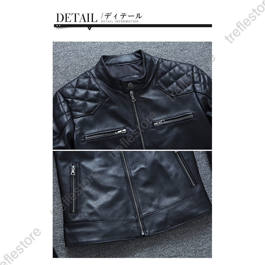 牛革 メンズ革ジャン 本革 秋冬 レザージャケット ライダース