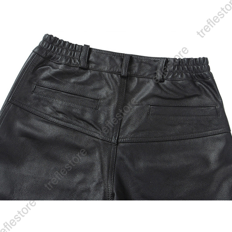 レザーパンツ メンズ 革パン 本革 牛革 バイクパンツ バイク用レザー