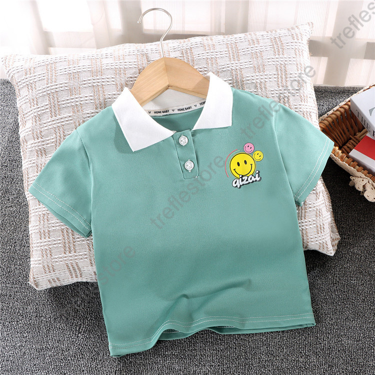 キッズ　ポロシャツ　poloシャツ　子供Tシャツ　 男の子 春夏　半袖　シャツ　トップス　インナー　カジュアル　吸汗　速乾　シンプル｜treflestore｜14