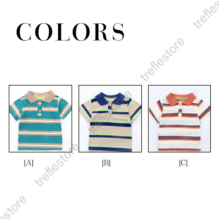 キッズ　ポロシャツ　poloシャツ　子供Tシャツ　男の子 春夏　半袖　シャツ　トップス　インナー　カジュアル　吸汗　速乾　シンプル｜treflestore｜03