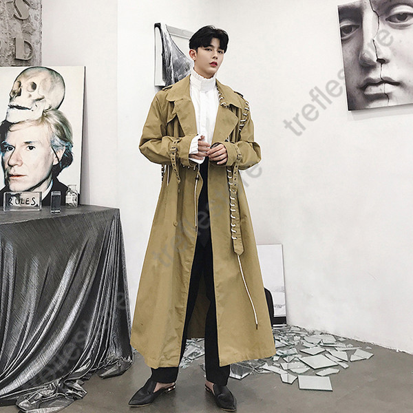 美品 アルパカ混 KENZO トレンチコート ロング ジャケット ヴィンテージ トレンチコートメンズロングコート超ロング通勤コートスプリング
