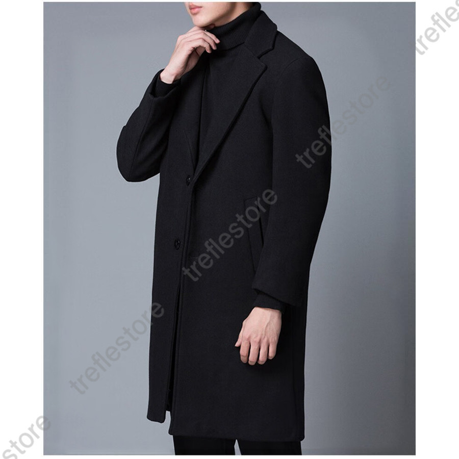 美品【リチャードジェームス】ブラック チェスターコート カシミヤ コート メンズ (カシミヤ カシミア)（メンズチェスターコート）（色