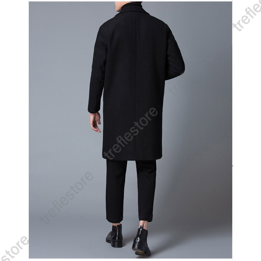美品【リチャードジェームス】ブラック チェスターコート カシミヤ コート メンズ (カシミヤ カシミア)（メンズチェスターコート）（色