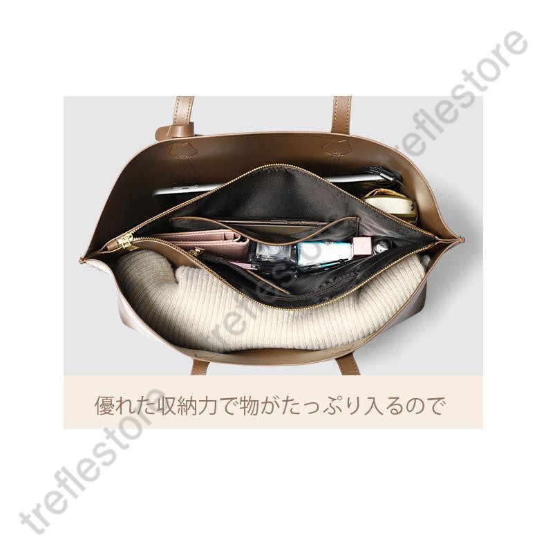 トートバッグ レディース ショルダー 牛革 レザー 大き目 肩掛け 通勤バッグ ハンドバッグ 本革 A5 通学 おしゃれ 大容量 旅行 大人 OL オフィス ビジネス_8