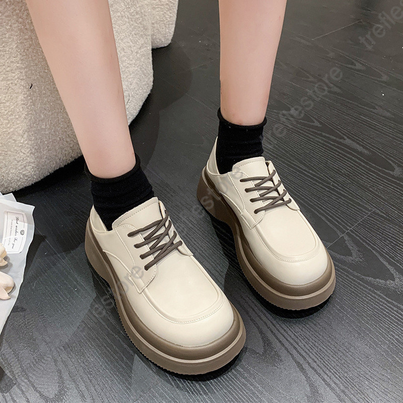 ローファー レディース 厚底シューズ JK パンプス 太めヒール 靴ひも 黒 女子靴 オシャレ 通勤 通学 コンフォート 10代20代30代40代 |  | 15