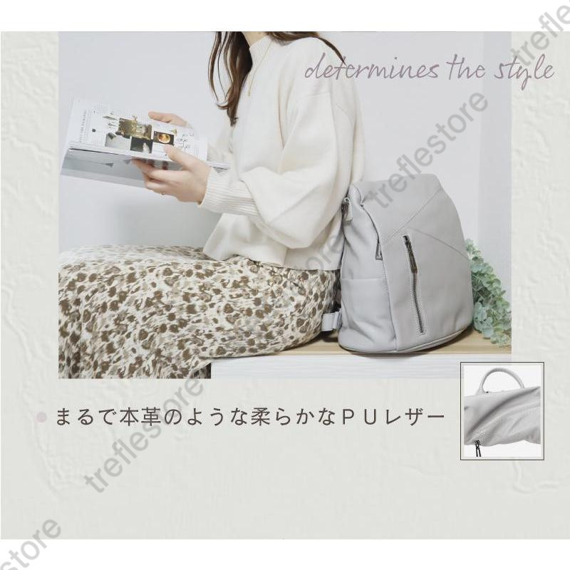 極美品　レスポートサック　大容量　リュック　バックパック　ライトグレー レスポートサック(LeSportsac) リュック・バックパック | 通販