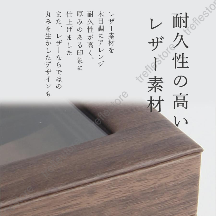 時計ケース 6本用 木目調 腕時計 腕時計ケース 時計 腕時計 収納 保管 レザー 時計 革 メンズ クラシック｜treflestore｜04