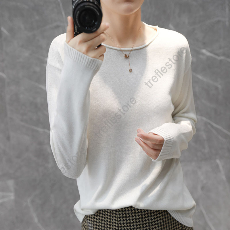 ニットセーター 春服　vネック　 カシュクール シルキータッチニット 長袖 薄手ニット プルオーバー トップス カットソー インナー |  | 10