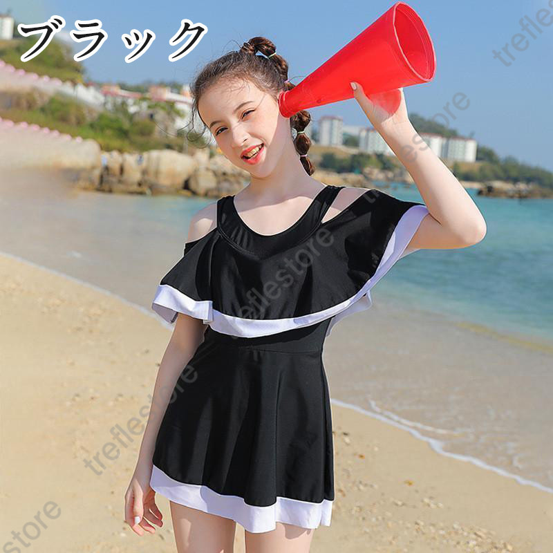 水着 キッズ 女の子 女児 ワンピース ジュニア 子供 子供用 小学生 中学生 フィットネス カジュアル プール おしゃれ 誕生日 ギフト 海水浴 |  | 03
