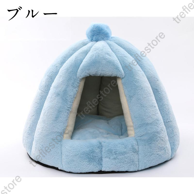 猫ハウス ペットハウス ドーム型 冬用 クッシ...の詳細画像1