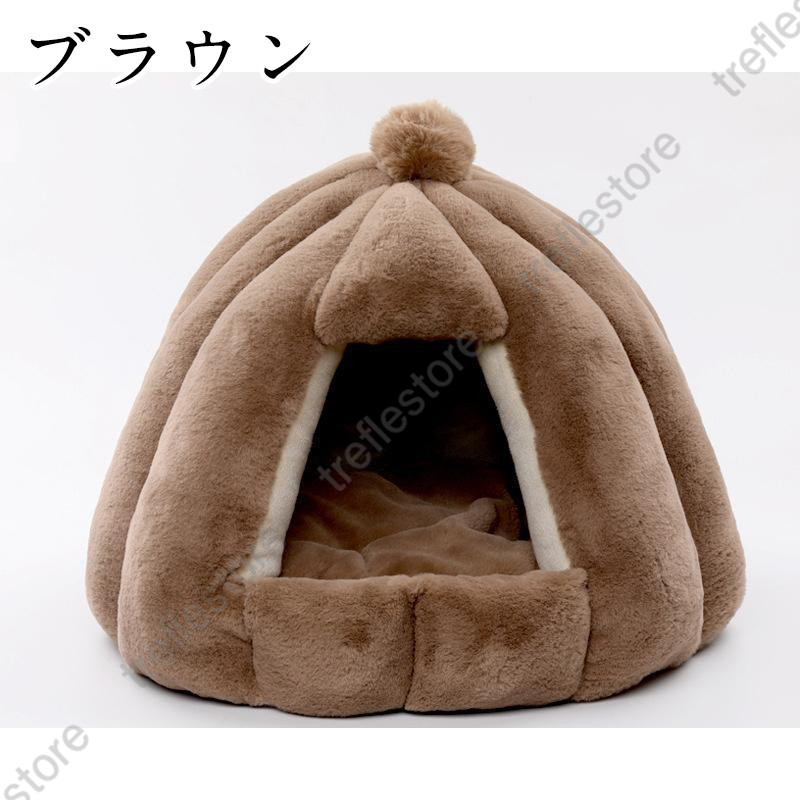 猫ハウス ペットハウス ドーム型 冬用 クッシ...の詳細画像2