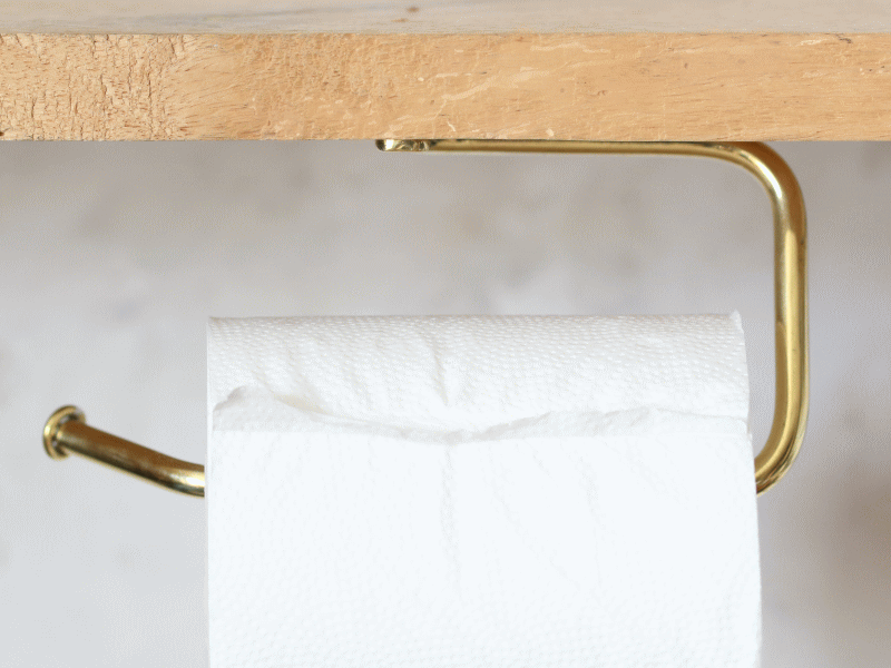 トイレットペーパーホルダー 真鍮 壁 おしゃれ タオルハンガー タオル