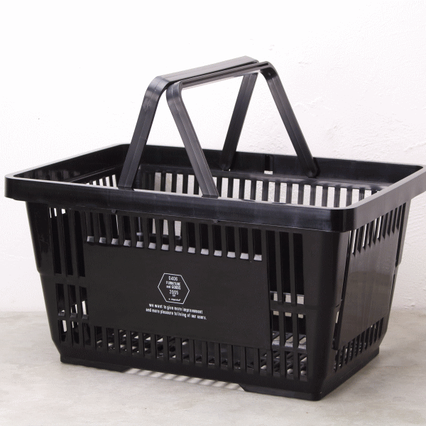 バスケット プラスチック 買い物かご おしゃれ エコバッグ 約18L