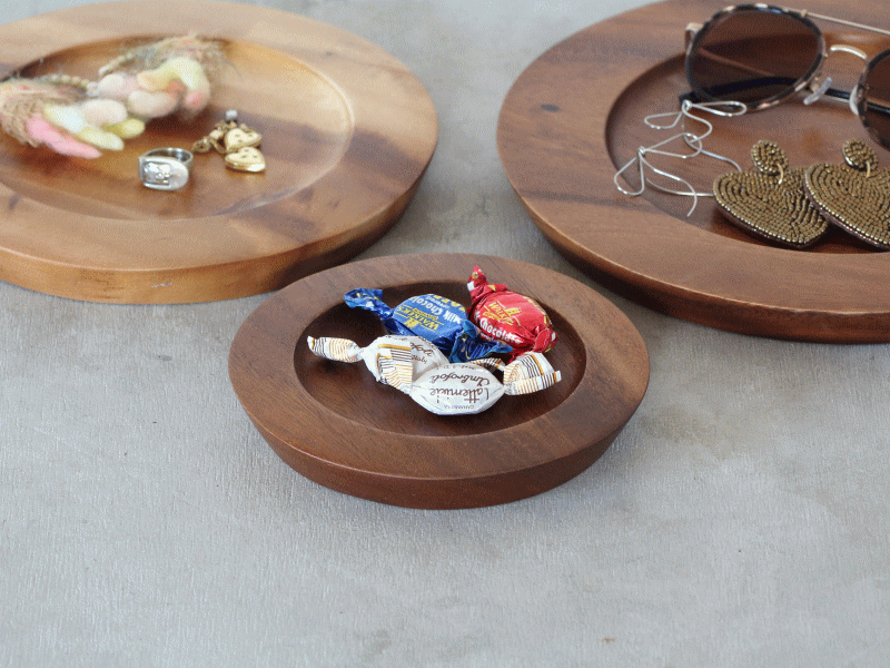 木製 トレイ 皿 小物入れ おしゃれ ウッドトレー アカシア プレート