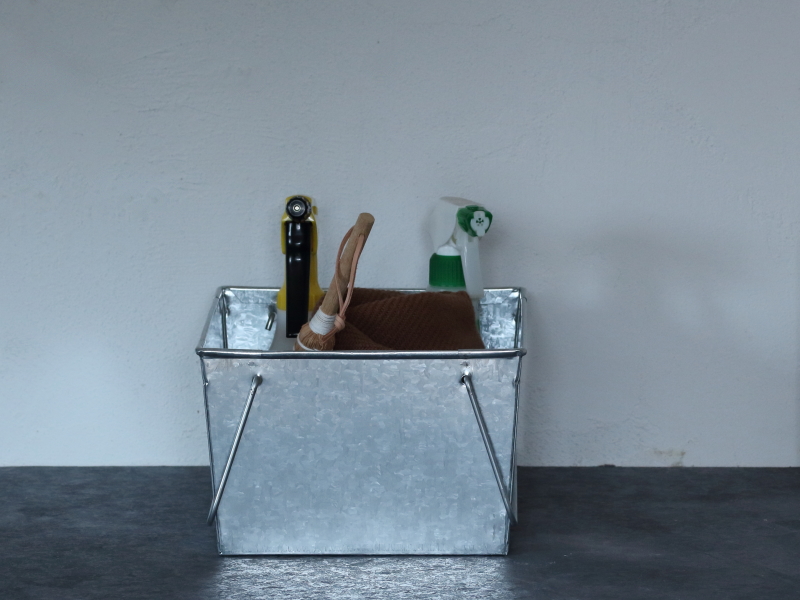 小物入れ バスケット 収納ボックス トタン おしゃれ 卓上 手付き