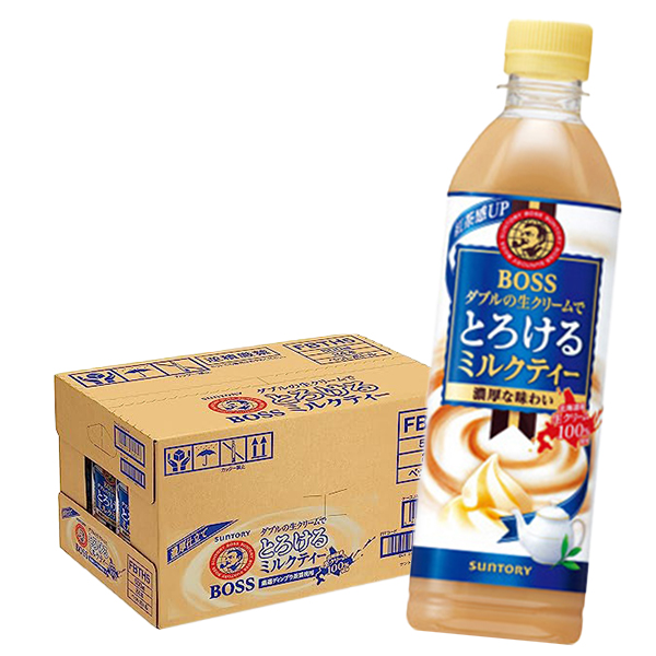 ボス とろけるミルクティー BOSS ミルクティー 紅茶 500ml 24本