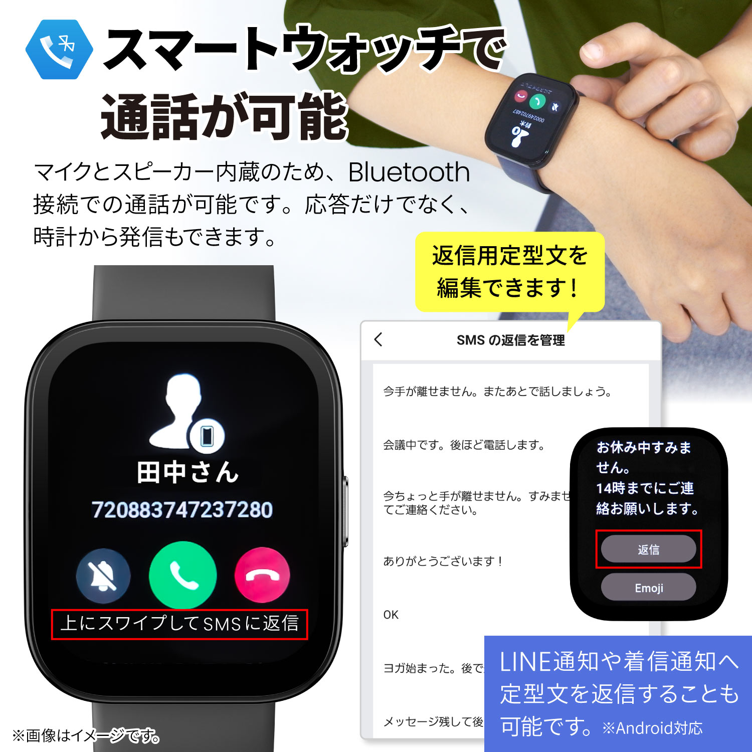 スマートウォッチ Amazfit Bip 5 アマズフィット 日本正規代理店 通話機能 大画面 軽量 血中酸素 睡眠 レディース メンズ line 着信通知 GPS｜trend-labo｜08