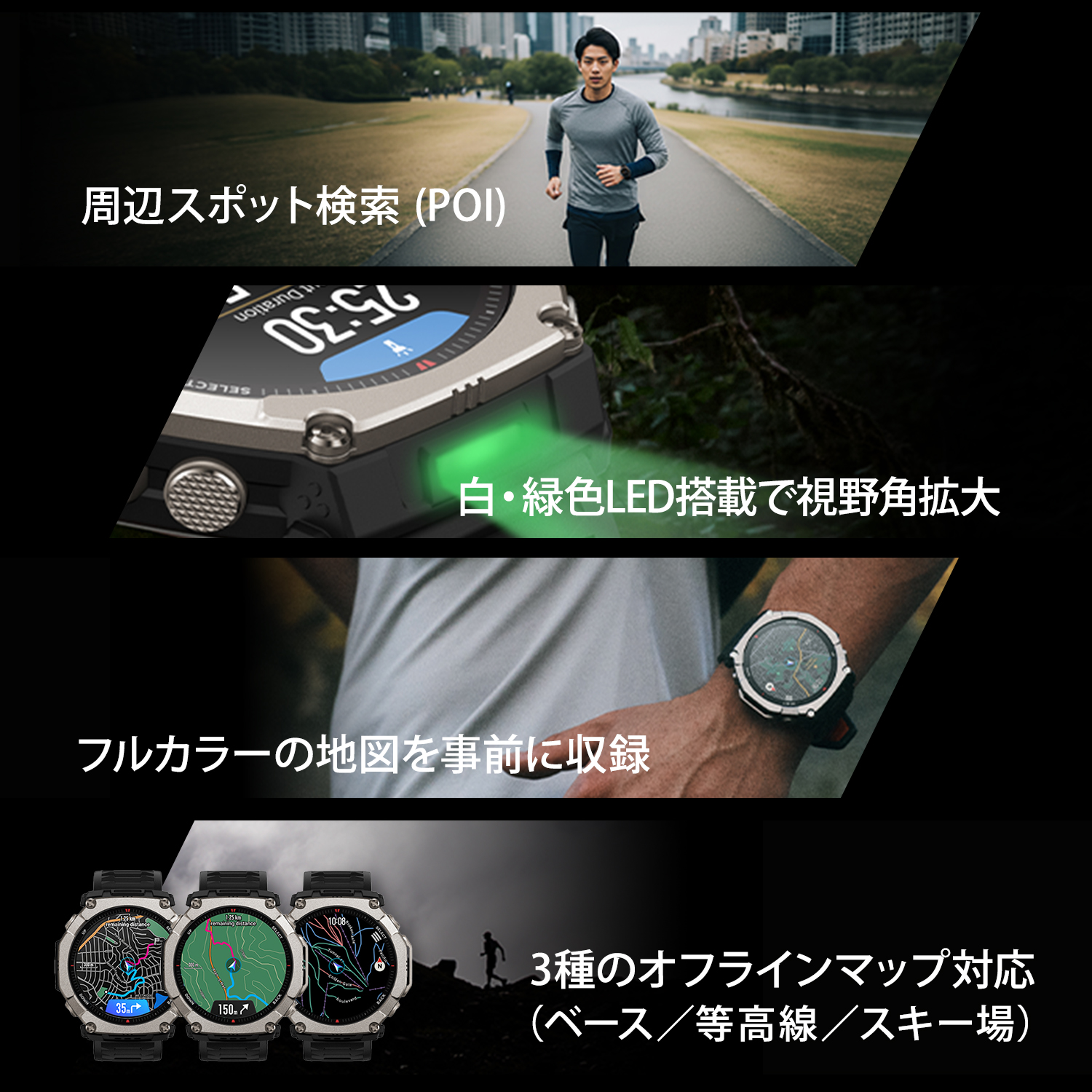 Amazfit Amazfit T-Rex Ultra 2 スマートウォッチ アマズフィット 登山