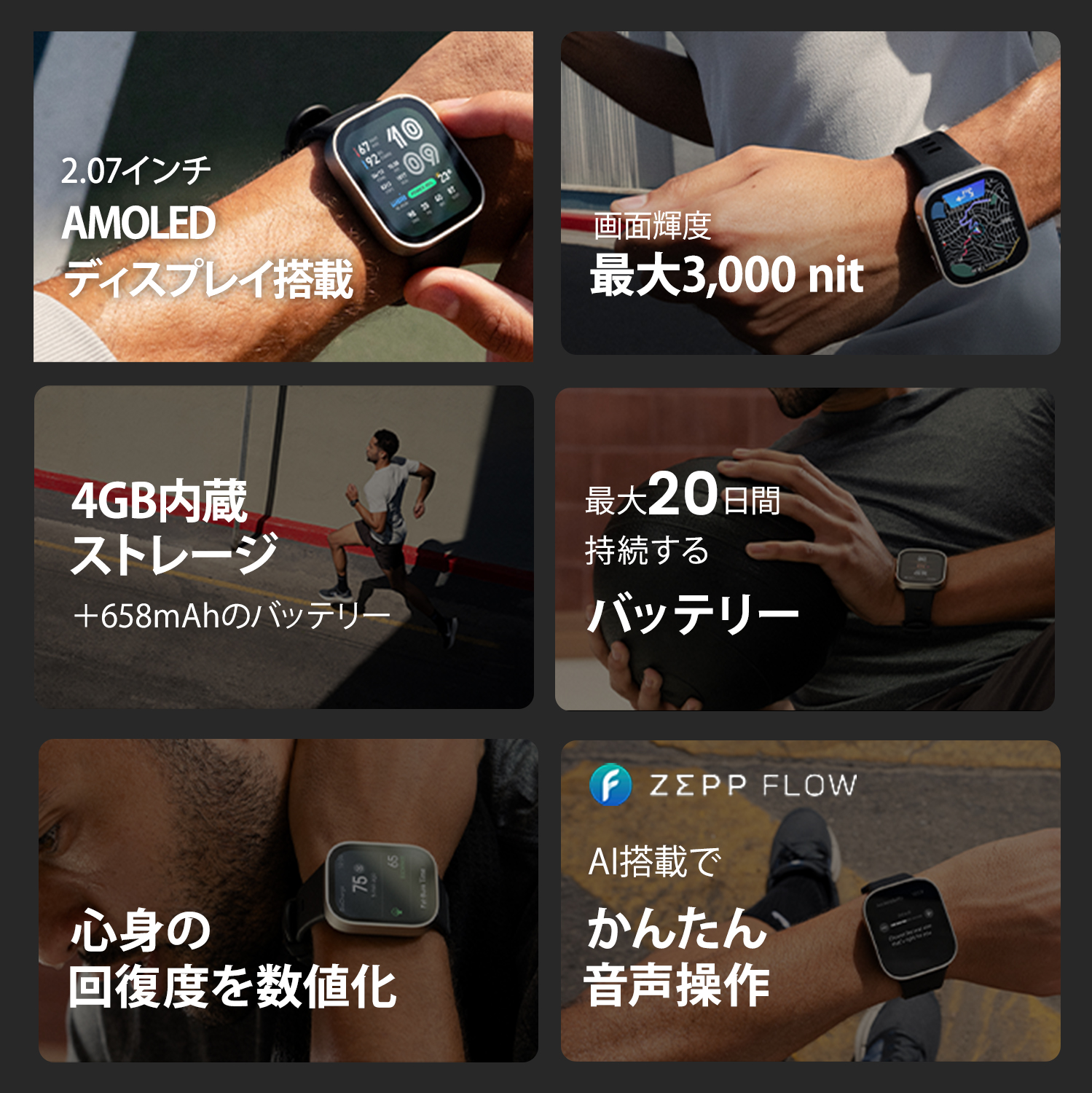 Amazfit Amazfit Bip Max スマートウォッチ アマズフィット 日本正規 
