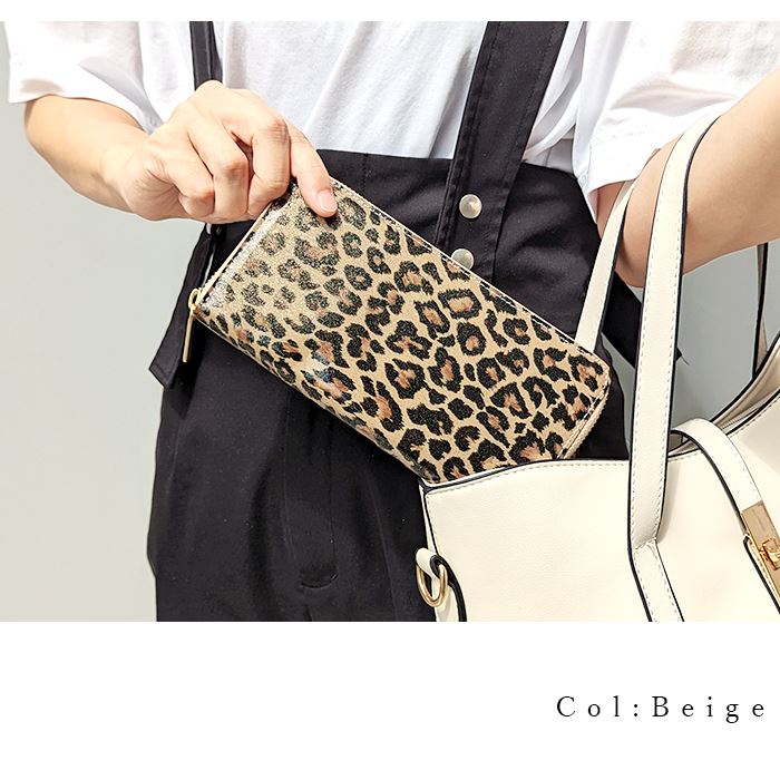 ラウンド長財布 カード収納 ラウンドファスナー 長サイフ ウォレット