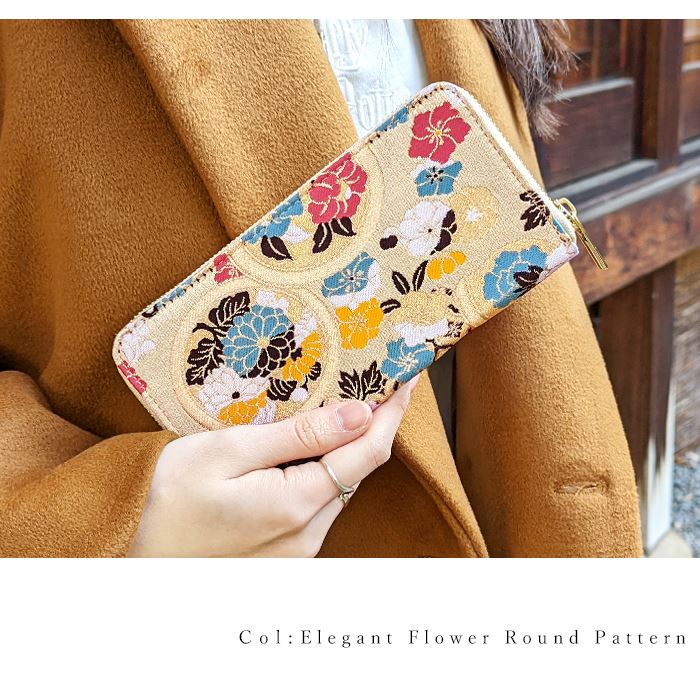 長サイフ 長財布 レディース 高級 ウォレット 財布 和風 さいふ