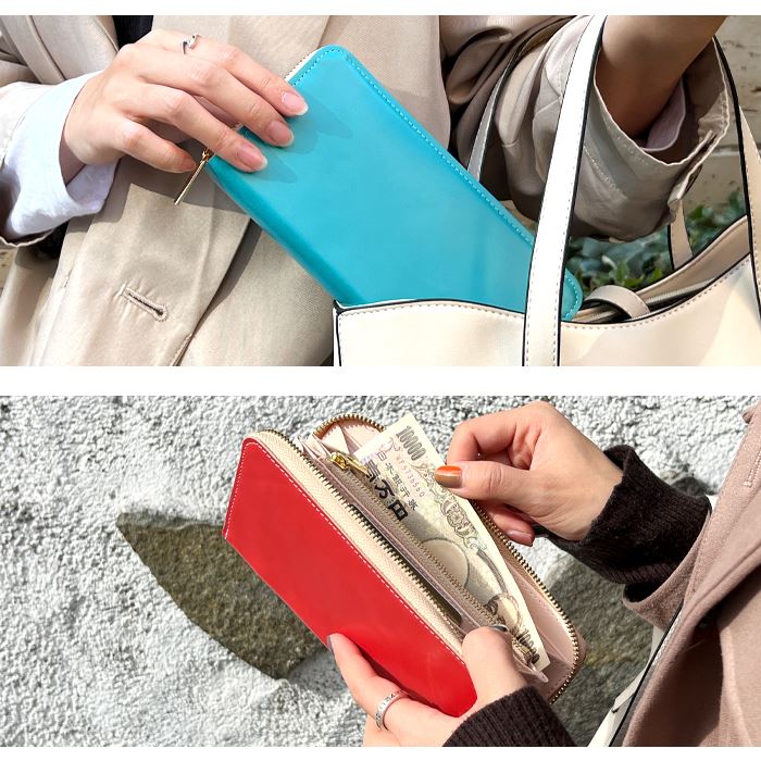 長財布 本革 レディース 革財布 大容量 革 ...の詳細画像1