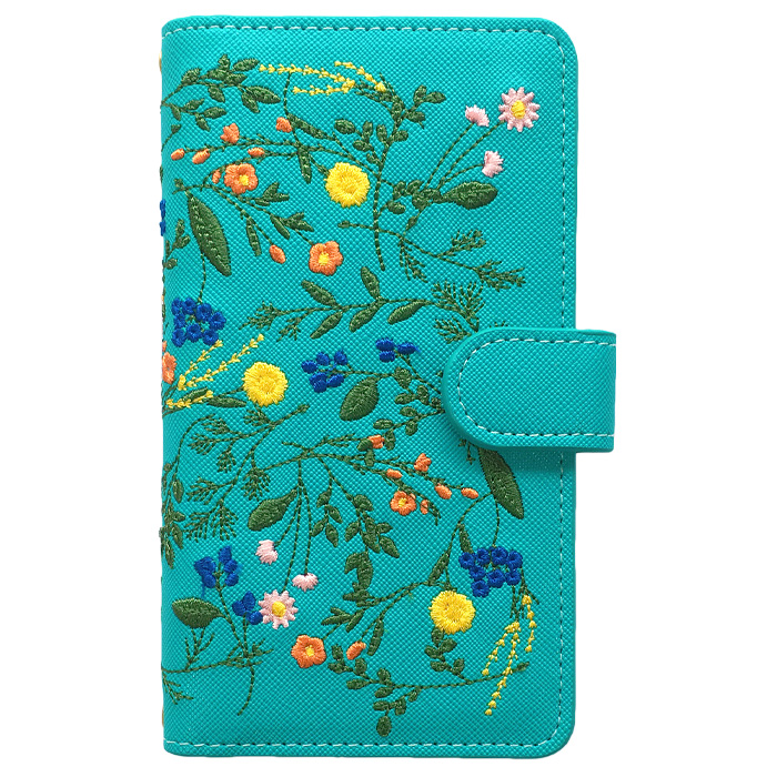 iPhone12 iPhone 12 pro ケース カバー 手帳 手帳型 手帳型ケース iPhone12ケース iPhone12カバー アイフォン スマホケース ボタニカル 刺繍 | iPhone 12 | 03