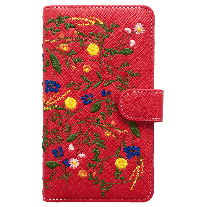 iPhone12 iPhone 12 pro ケース カバー 手帳 手帳型 手帳型ケース iPhone12ケース iPhone12カバー アイフォン スマホケース ボタニカル 刺繍 | iPhone 12 | 08