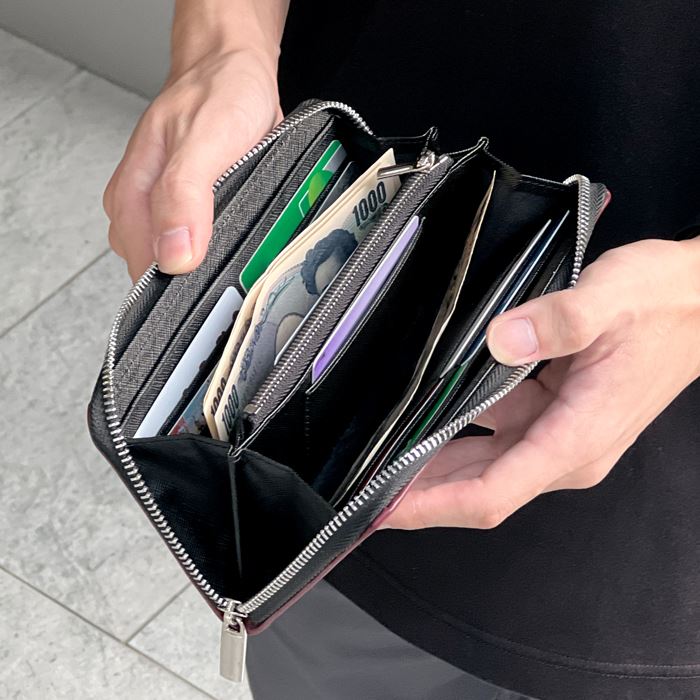 本革 イギリス製 ブライドルレザー 財布 長財布 メンズ ラウンド