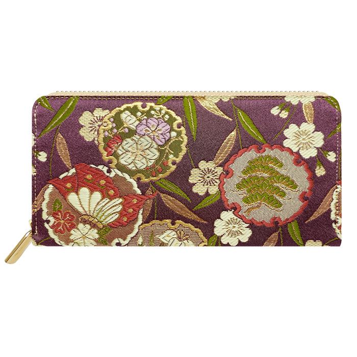 長財布 西陣織 レディース メンズ 極 財布 女性 大容量 ラウンド