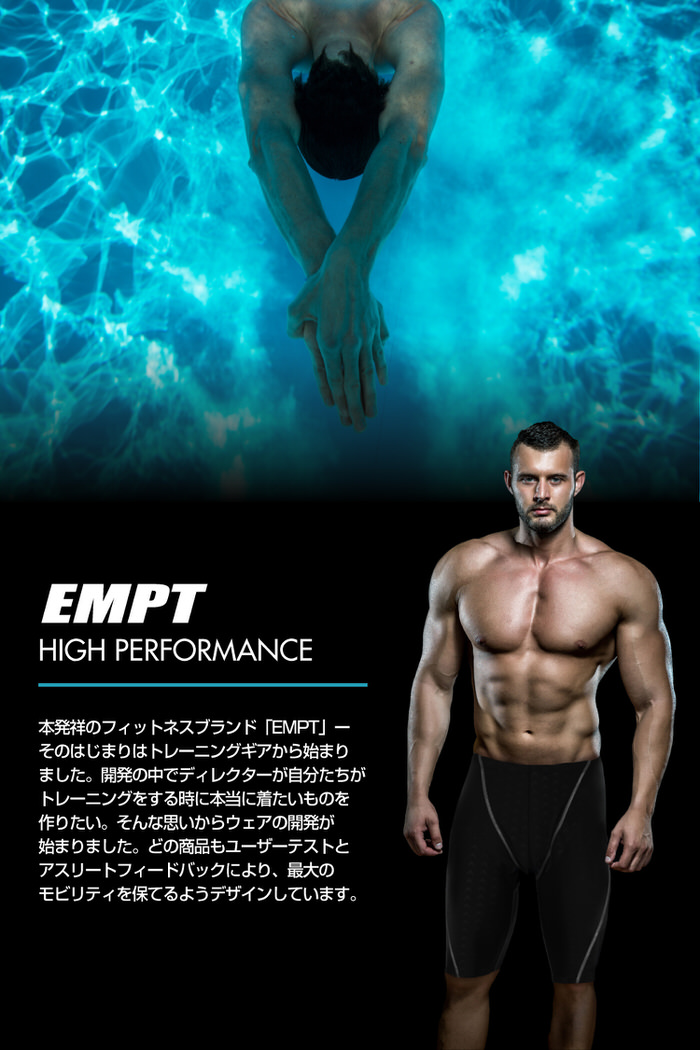 EMPT メンズ フィットネス水着 & ゴーグル セット 耳栓 鼻栓 付フィットネスに最適なスイムウェアスポーツ 男性用 ショートパンツ 競泳水着