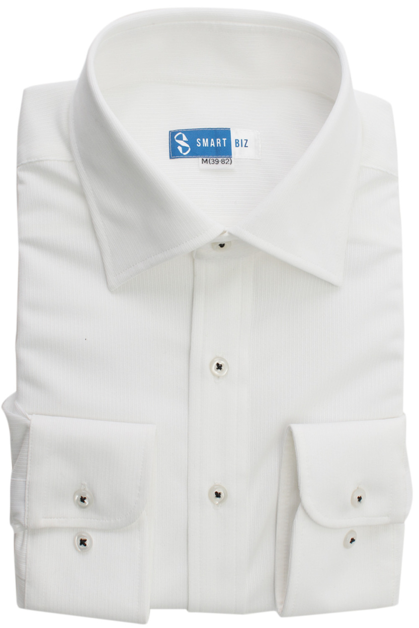 ワイシャツ ニットシャツ ノンアイロン カッターシャツ まるでポロシャツ 伸びる 長袖 動きやすい 超形態安定 ニット ノーアイロン イージーケア 白 青｜tresta｜02