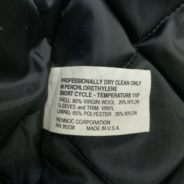アメリカ製ビンテージ80s-90s スタジャン　コットンRennocレノック短丈 アメリカ製ビンテージ80s-90s スタジャン コットンRennocレノック短丈
