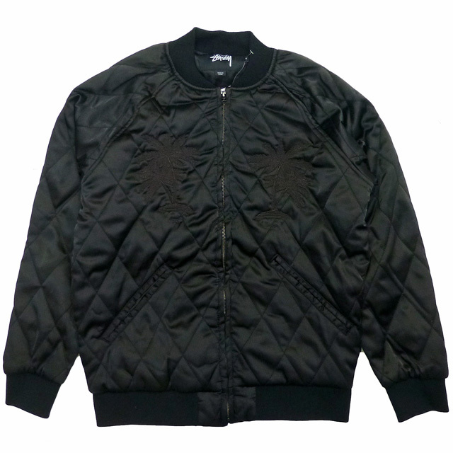 Stussy Satin Palm Souvenir Jacket ステューシー スカジャン サテン