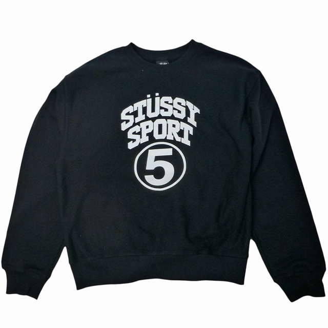 Stussy カレッジロゴプリント ラグランスウェット Mサイズ Stussy カレッジロゴプリント ラグランスウェット Mサイズ