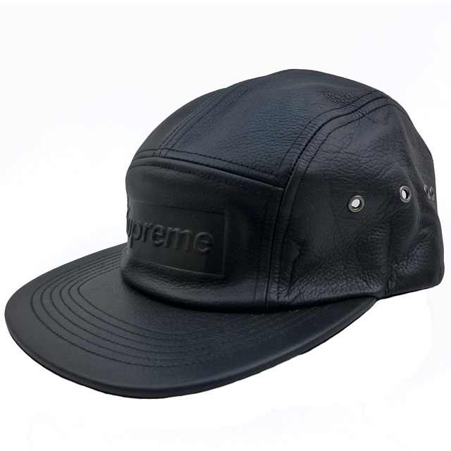 Supreme Pebbled Leather Camp Cap シュプリーム キャンプ