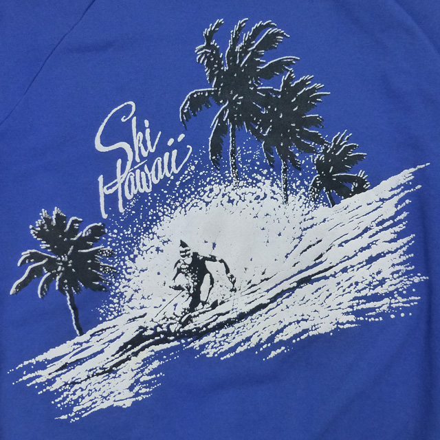 80's Used Made in USA Ski Hawaii TeeJays Sweatshirt スキー ハワイ