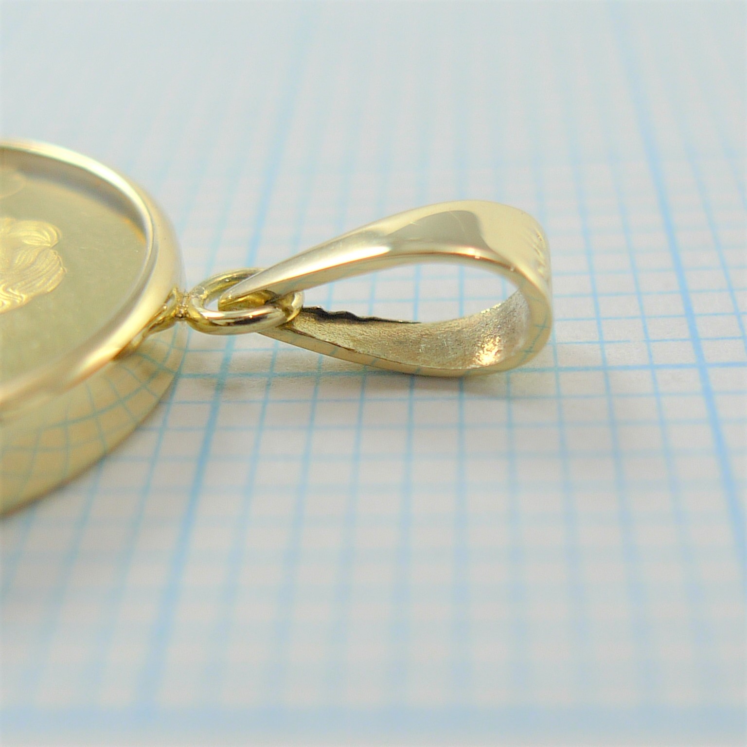 TRIDEA JEWELRY 純金 k24 エンジェル コイン ペンダントトップ