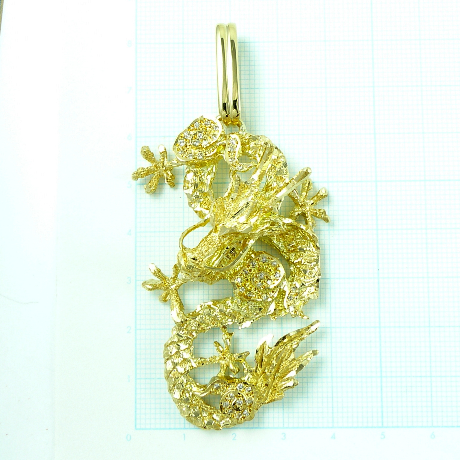TRIDEA JEWELRY 18金 ペンダントトップ ドラゴン 46g メンズ