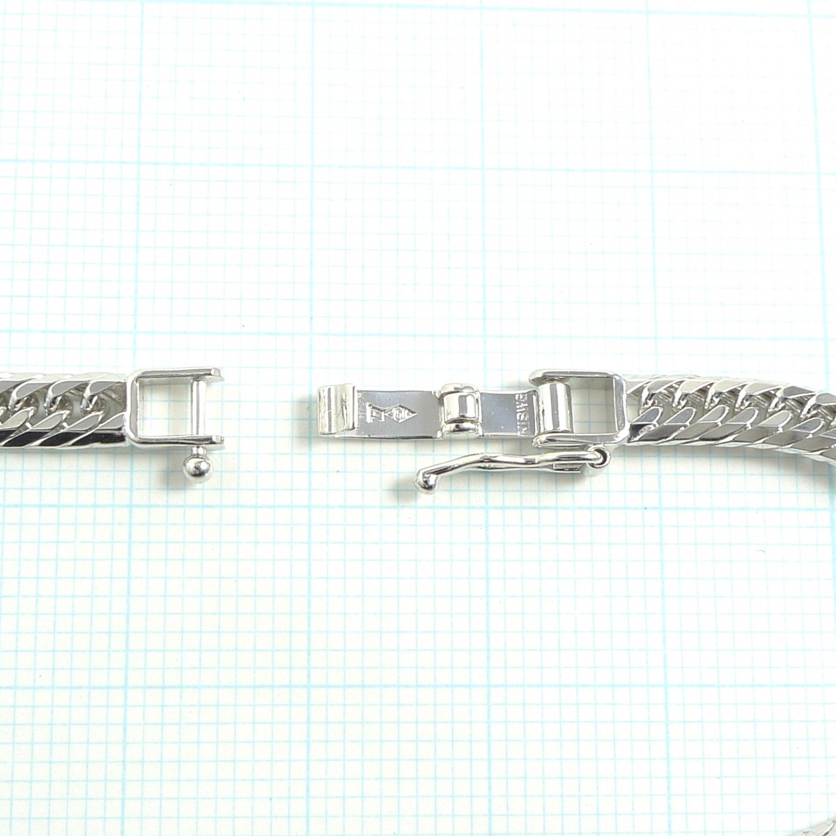TRIDEA JEWELRY 18金 ホワイトゴールド 喜平 ブレスレット 9g