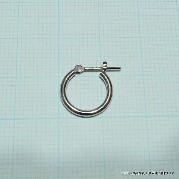【お気にいる】 フープピアス Pt900 プラチナ JEWELRY TRIDEA 小さめ 幅1.5 国産 アクセサリー