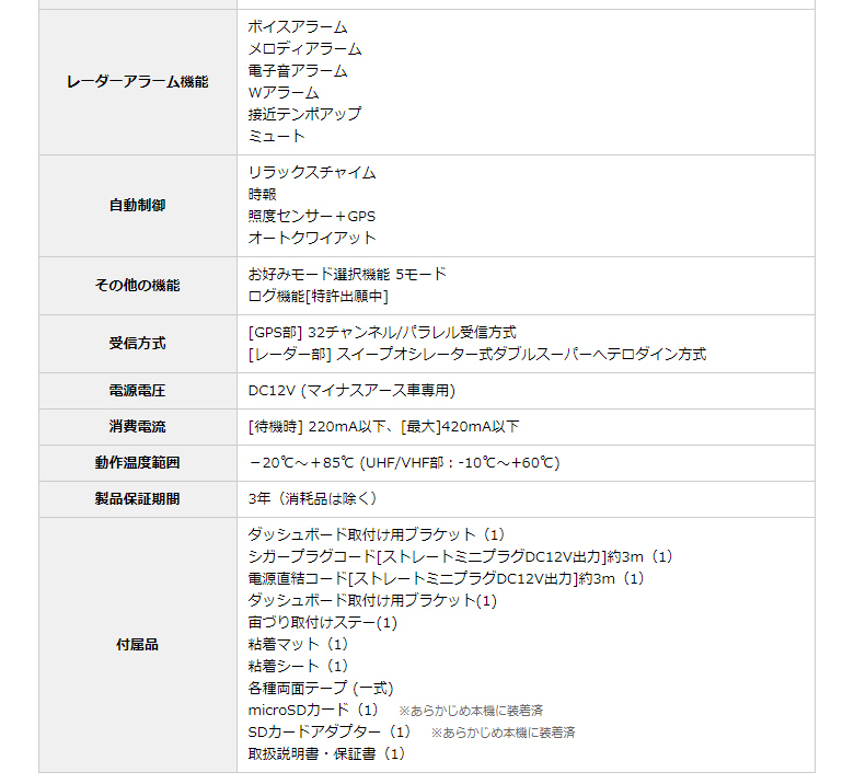 ユピテル レーザー＆レーダー探知機 LS700