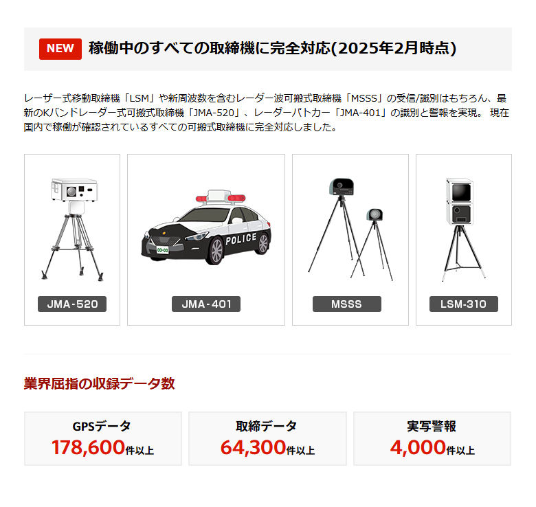 ユピテル レーザー＆レーダー探知機 YPK-11T