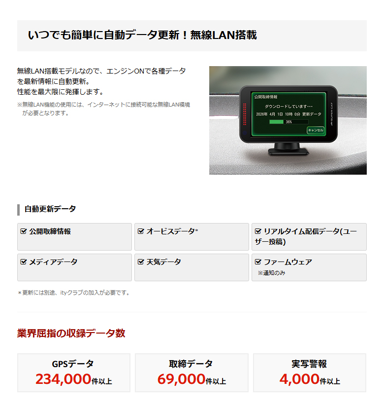 ユピテル レーザー＆レーダー探知機 YPK-22T