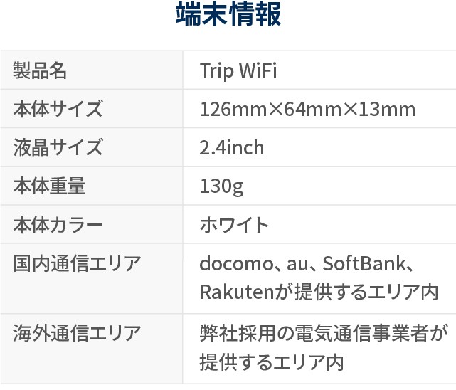 Trip WiFi】公式 ポケットwifi WiFi WiFiルーター 購入 スマホ